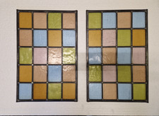 Stained Glass Panels x2 -