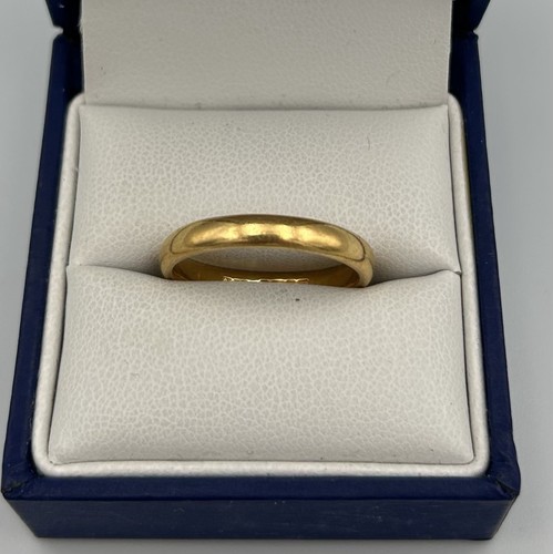 Vintage 22ct gold wedding band - wedding,