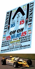 Decals for renault - 1/12 decals,