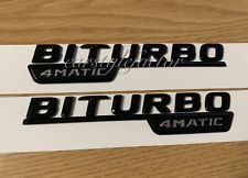 2 x Gloss Black Biturbo 4matic