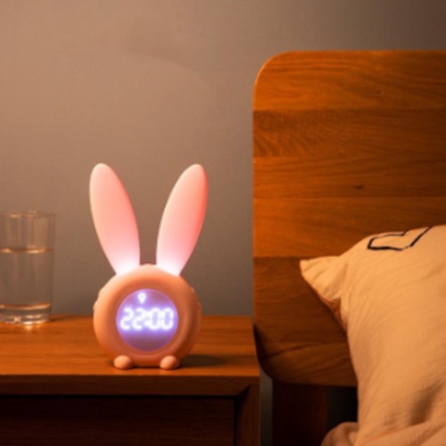Digital alarm clock cute bunny - cute,