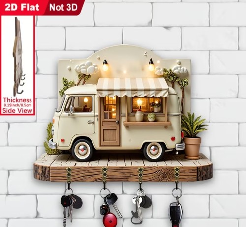 Key hanger campervan wooden - hanger,