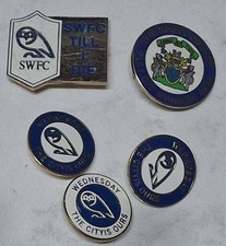Sheffield Wednesday  Lot X5  Various Vintage Metal Football Pin Badge