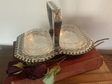 Walker & Hall Sheffield Art Deco Double Sweetmeat Stand