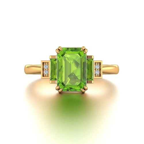 2ct natural green peridot - natural,