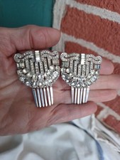 SPARKLY VINTAGE ART DECO CLEAR