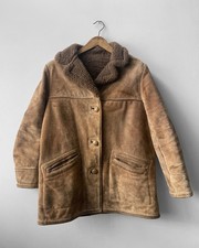 Vintage 1980s Sheepskin Suede