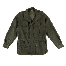 Italian Army Jacket Olive Drab Roma 75 Safari Vintage 80s Medium