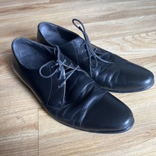 Bertie Leather Lace Up Black
