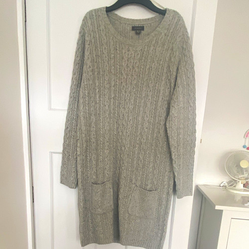 New primark grey cable knit - new,