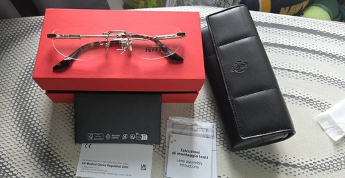 Ferrari tortoiseshell rimless - ferrari,