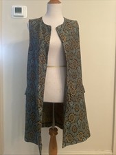 BNWOT Zara Long Brocade Vest
