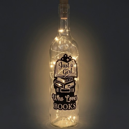 Light wine bottle - up,
