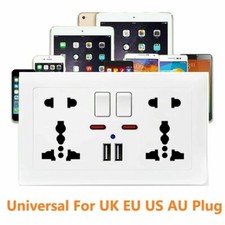 Single/Double Wall Plug Socket