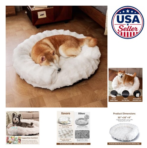 Dog bed round 30x30x9 - dog,