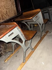 Antique Cast Iron & Wood