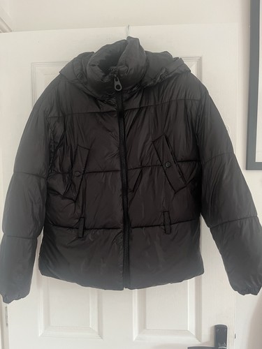 Zara puffer coat black - puffer,