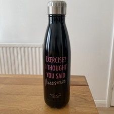 Victorias Secret Water Bottle Black & Pink Brand New Without Tags 500ml
