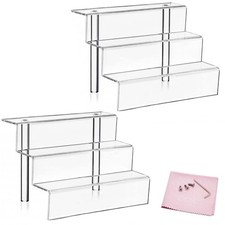 2PCS 3 Tier Clear Acrylic