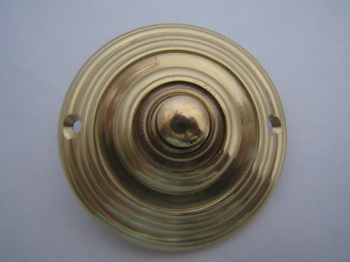 Solid brass door bell - solid, push
