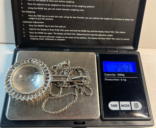 925 old sterling silver - 3”,