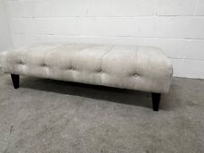 Furniture Village Sumptuous Bench Footstool In Chamonix Linen