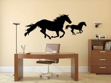 Horses galloping home - horses,