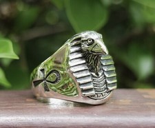 Horus Head Ring 925 Sterling
