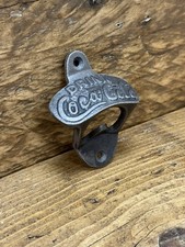 COCA COLA  Cast Iron Coke Wall Mounted Bottle Opener  Vintage Style Home Bar