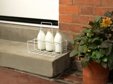Supahome 6 Milk Bottle Holder Carrier Tidy Crate Rack Six Pint Bottles Carton