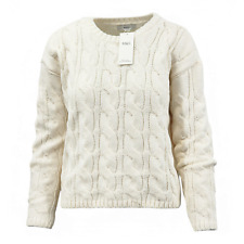 M&S Collection Chenille Cable Knit Crew Neck Relaxed Jumper RRP £35.00