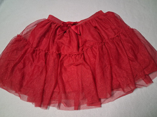 Girls red tulle tutu - tulle, skirt