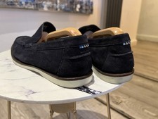 Marks and Spencer: Blue Suede Loafers.