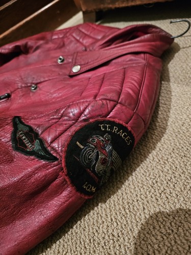 Vintage lewis leathers - vintage, red