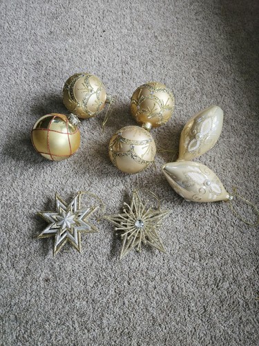 Golden colour glass - glass, baubles