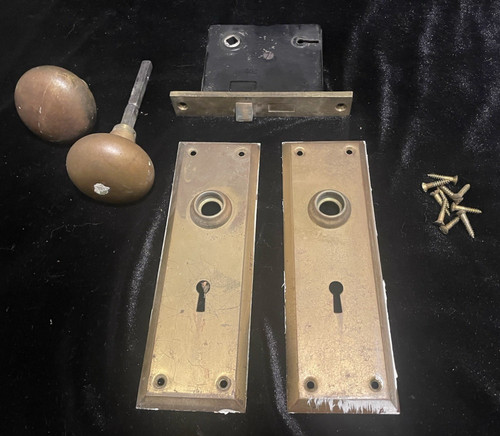 Vintage antique brass door - brass,