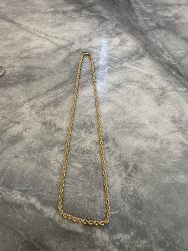 10kt gold rope - gold, chain