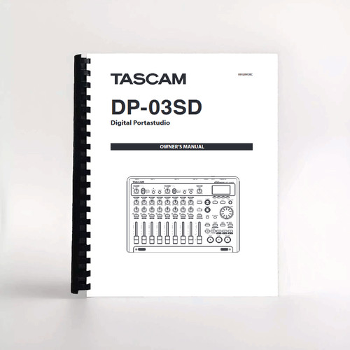 Tascam 03sd owner manual - dp-03sd,