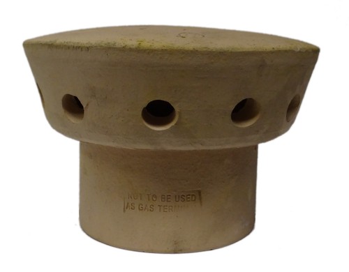 Clay chimney spigot - spigot, cowl