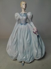 1993 Figure of Year Coalport LILY Figurine Style One 8.5" 21.5cm Blue Dress