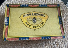 Vintage King Edward Tobacco Cigar Box Empty Cardboard