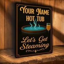 Personalised Hot Tub Sign