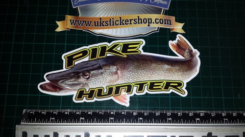 Pike hunter fishing sticker - pike,