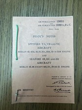 Pilot notes for spitfire va - spitfire,