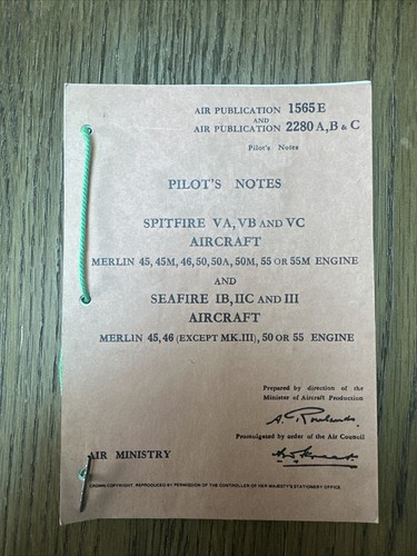 Pilot notes for spitfire va - notes,