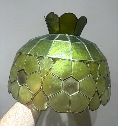 Pair green capiz shell - of,