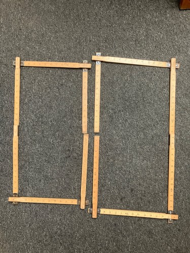 Vintage wooden folding - 2, x