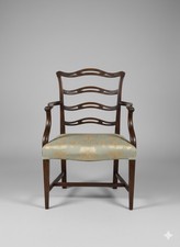 George III Mahogany Elbow