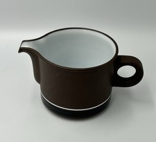 Vtg Hornsea Lancaster Vitramic Contrast CeramicMilk Jug/Creamer - Brown 1977