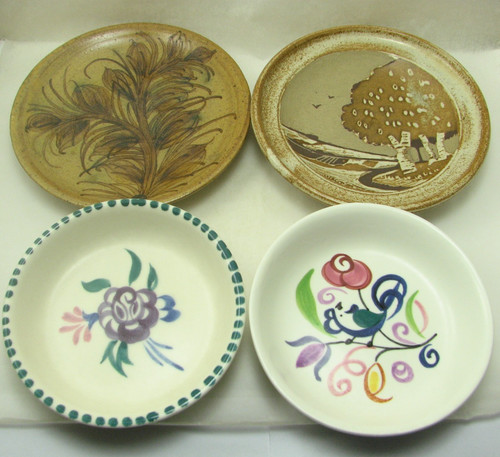 Floral poole pottery and - 2,